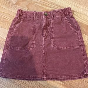 American eagle corduroy skirt pink